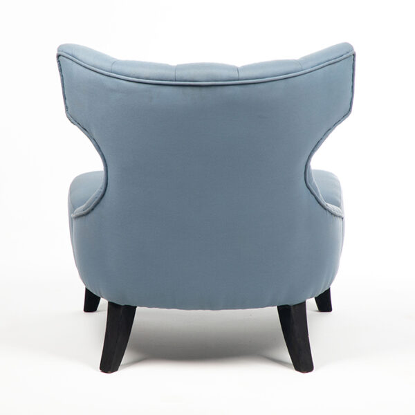 fauteuil prince cuir bleu arriere location