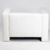 fauteuil simili cuir blanc arriere location