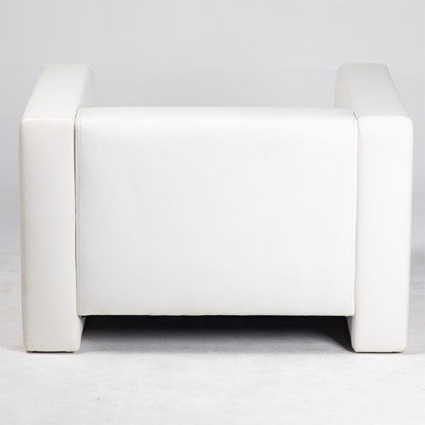 fauteuil simili cuir blanc arriere location