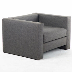 fauteuil tissu gris location