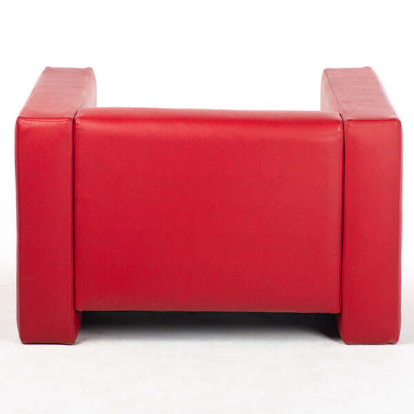 fauteuil simili cuir rouge arriere location