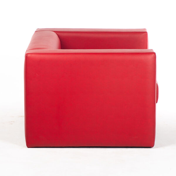 fauteuil simili cuir rouge cote location