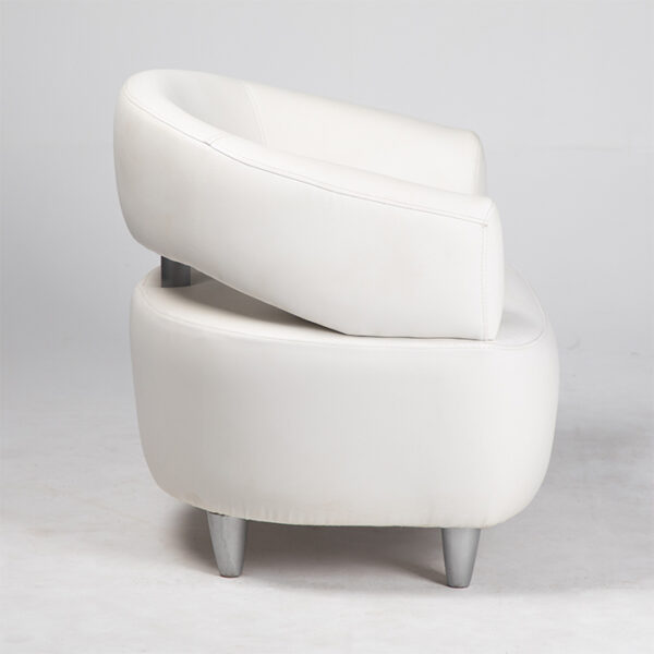 fauteuil relax tissu blanc droit location