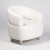 fauteuil relax tissu blanc location