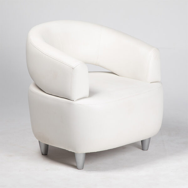 fauteuil relax tissu blanc location