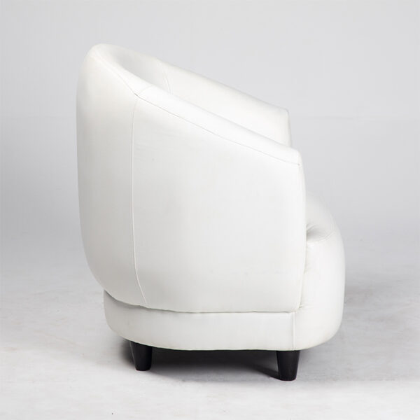fauteuil relax simili cuir blanc cote location