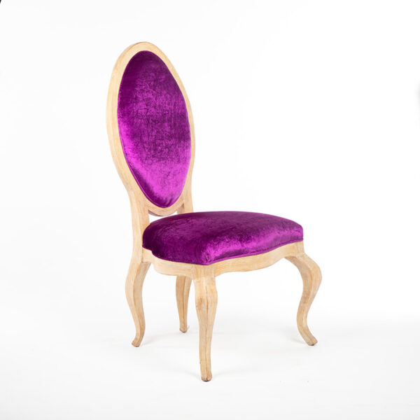 fauteuil precious tissu violet location