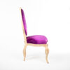fauteuil precious tissu violet cote