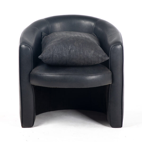 Fauteuil simili cuir noir location