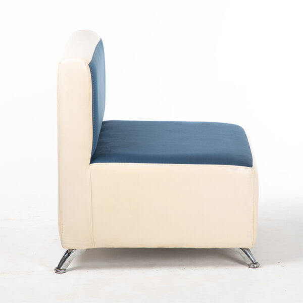 fauteuil bicolore bleu blanc cote location