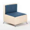 fauteuil bicolore bleu blanc location