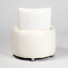 fauteuil simili cuir blanc arriere location