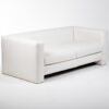 FT202BC Fauteuil 2 places simili cuir blanc location