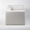 FT202BC Fauteuil 2 places simili cuir blanc location cote