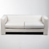 FT202BC Fauteuil 2 places simili cuir blanc location face