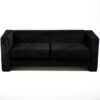 fauteuil 2 places daim noir location face