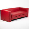 fauteuil 2 places simili cuir rouge location