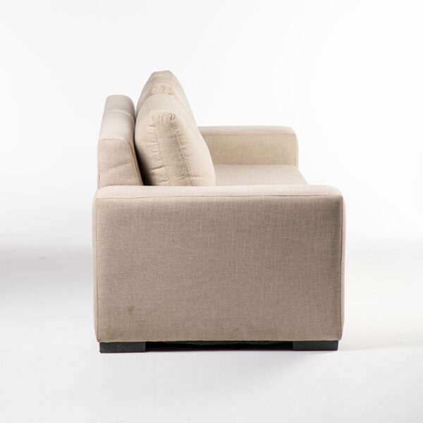 fauteuil 2 places tissu couleur kaki cote location