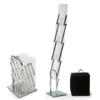 Porte brochure Cdiscount.com Présentoir ZIG ZAG en aluminium pliable pour documents