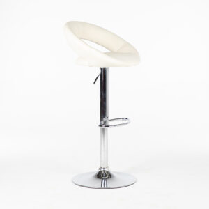 TB002bc tabouret pablo cuir blanc