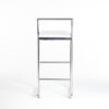 tb004bc tabouret blanc cuir inox location avant