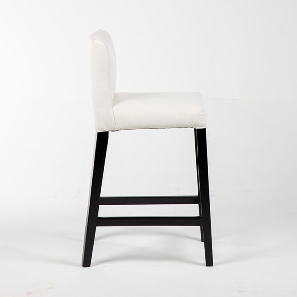 tb005bc tabouret elvis tissu bois cote