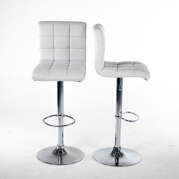 TB008BC tabouret turin simili cuir blanc double location