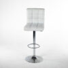 TB008BC tabouret turin simili cuir blanc face