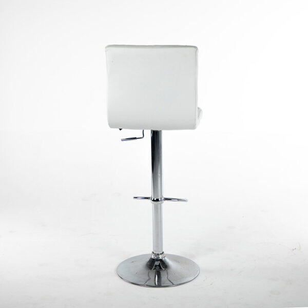 TB008BC tabouret turin simili cuir blanc arriere