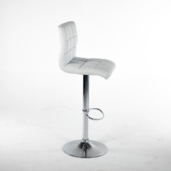 TB008BC tabouret turin simili cuir blanc vue