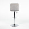 TB008GR Tabouret TURIN simili cuir gris location arriere