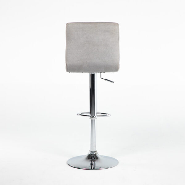 TB008GR Tabouret TURIN simili cuir gris location arriere