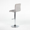 TB008GR Tabouret TURIN simili cuir gris location tier arriere