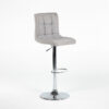 TB008GR Tabouret TURIN simili cuir gris location