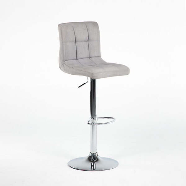 TB008GR Tabouret TURIN simili cuir gris location