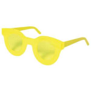 de004 lunettes de soleil acrylique jaune