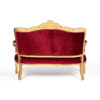 ft201rg fauteuil 2 places baroque tissu velour rouge location arriere