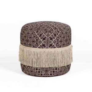 Pouf design artisanat marocain location Casablanca Marrakech Maroc