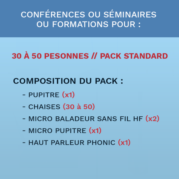 pack audiovisuel, conference séminaire formation