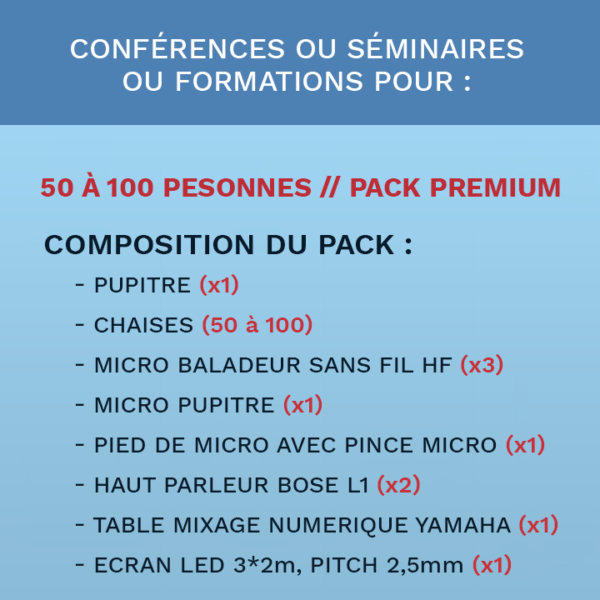 pack audiovisuel, conference séminaire formation