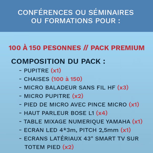 pack audiovisuel, conference séminaire formation