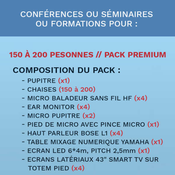 pack audiovisuel, conference séminaire formation